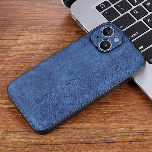 For iPhone 15 Plus AZNS 3D Embossed Skin Feel Phone Case(Sapphire Blue) - iPhone 15 Plus Cases by AZNS | Online Shopping UK | buy2fix