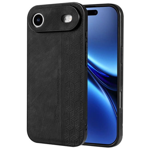 For iPhone Air AZNS 3D Embossed Skin Feel Phone Case(Black) - iPhone Air Cases by AZNS | Online Shopping UK | buy2fix