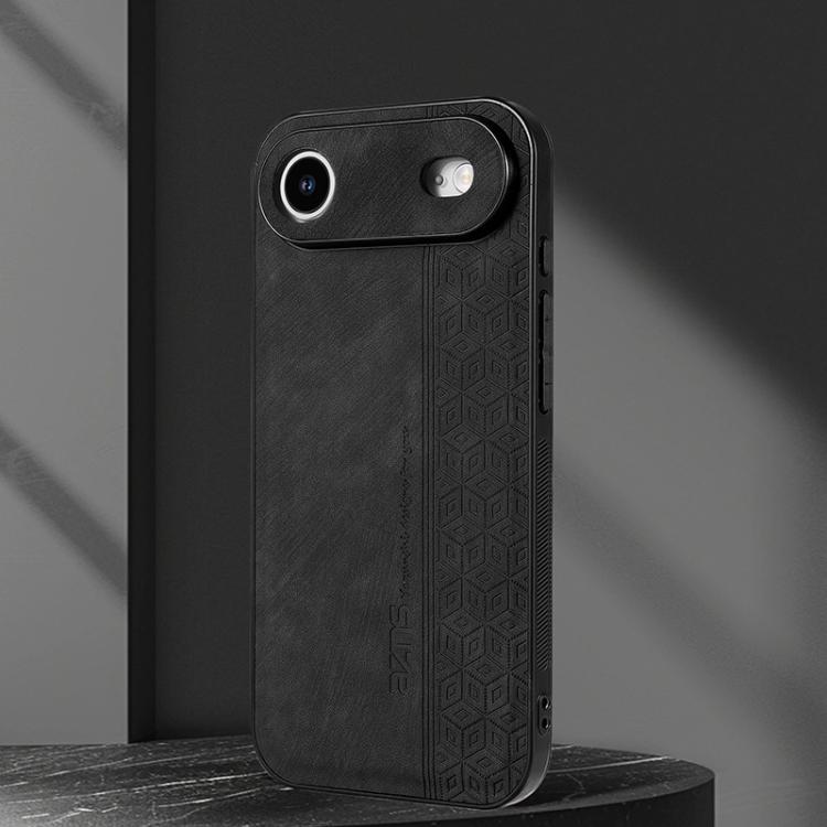 For iPhone Air AZNS 3D Embossed Skin Feel Phone Case(Black) - iPhone Air Cases by AZNS | Online Shopping UK | buy2fix