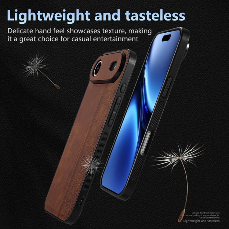 For iPhone Air AZNS 3D Embossed Skin Feel Phone Case(Black) - iPhone Air Cases by AZNS | Online Shopping UK | buy2fix