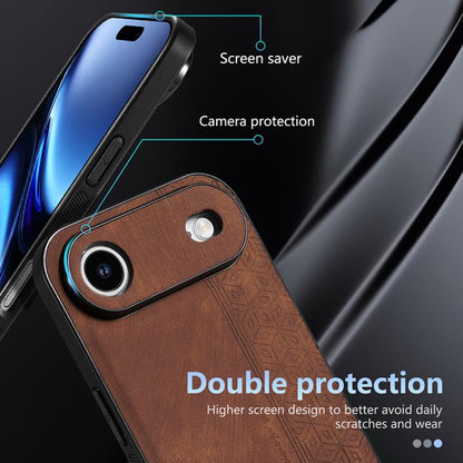 For iPhone Air AZNS 3D Embossed Skin Feel Phone Case(Dark Green) - iPhone Air Cases by AZNS | Online Shopping UK | buy2fix