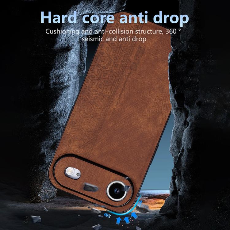 For iPhone Air AZNS 3D Embossed Skin Feel Phone Case(Sapphire Blue) - iPhone Air Cases by AZNS | Online Shopping UK | buy2fix