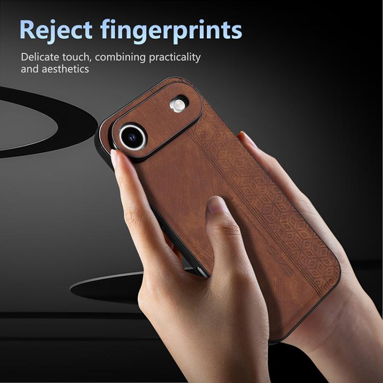 For iPhone Air AZNS 3D Embossed Skin Feel Phone Case(Sapphire Blue) - iPhone Air Cases by AZNS | Online Shopping UK | buy2fix