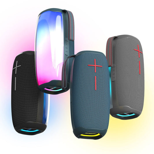 HOPESTAR P50 IPX6 Waterproof Outdoor Portable RGB Light Bluetooth Speaker(Black) - Waterproof Speaker by HOPESTAR | Online Shopping UK | buy2fix