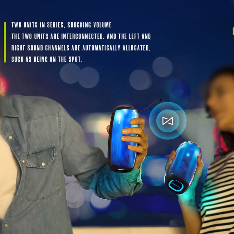 HOPESTAR P50 IPX6 Waterproof Outdoor Portable RGB Light Bluetooth Speaker(Grey) - Waterproof Speaker by HOPESTAR | Online Shopping UK | buy2fix
