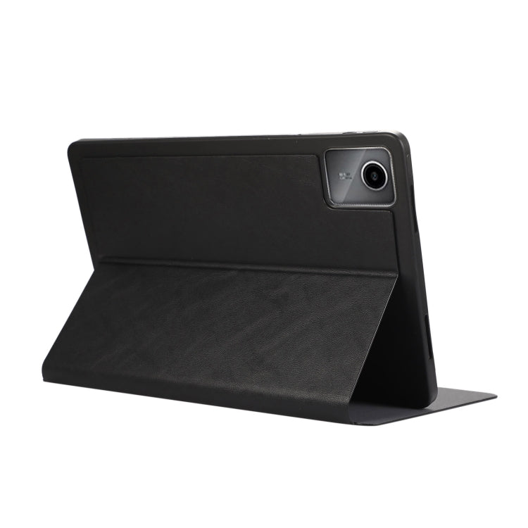 For Lenovo Tab M11 / Xiaoxin Pad 11 2024 Simple Crazy Horse Leather Tablet Case(Black) - Lenovo by buy2fix | Online Shopping UK | buy2fix