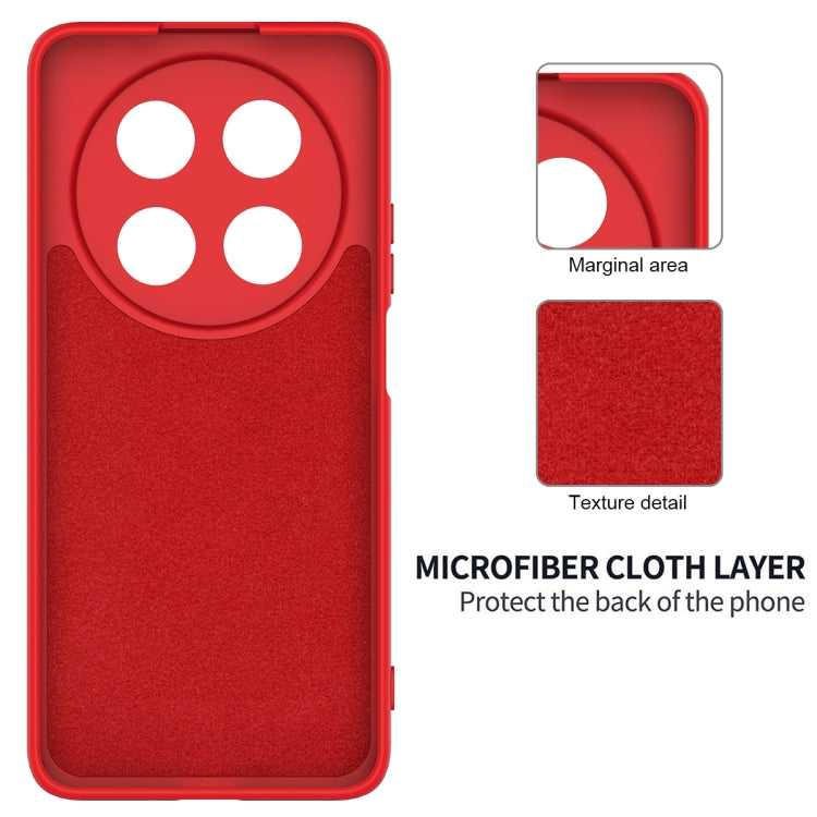 For Huawei nova 12i Solid Color Liquid Silicone Dropproof Full Coverage Phone Case(Red) - Huawei Cases by buy2fix | Online Shopping UK | buy2fix