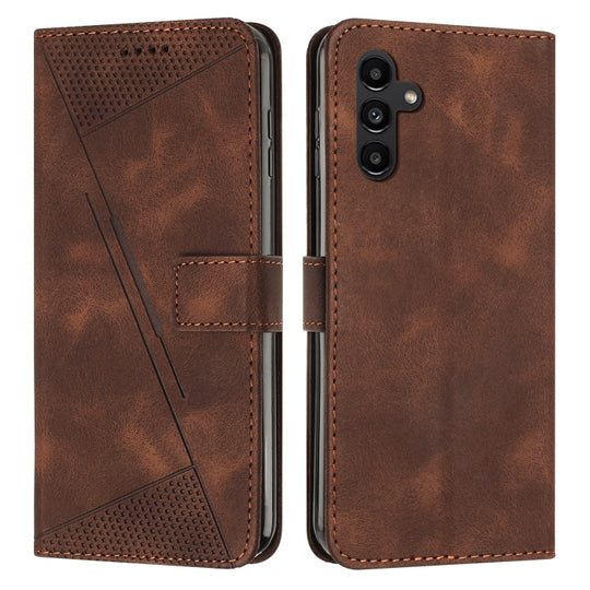 For Samsung Galaxy S24+ Dream Triangle Leather Phone Case with Long Lanyard(Brown)