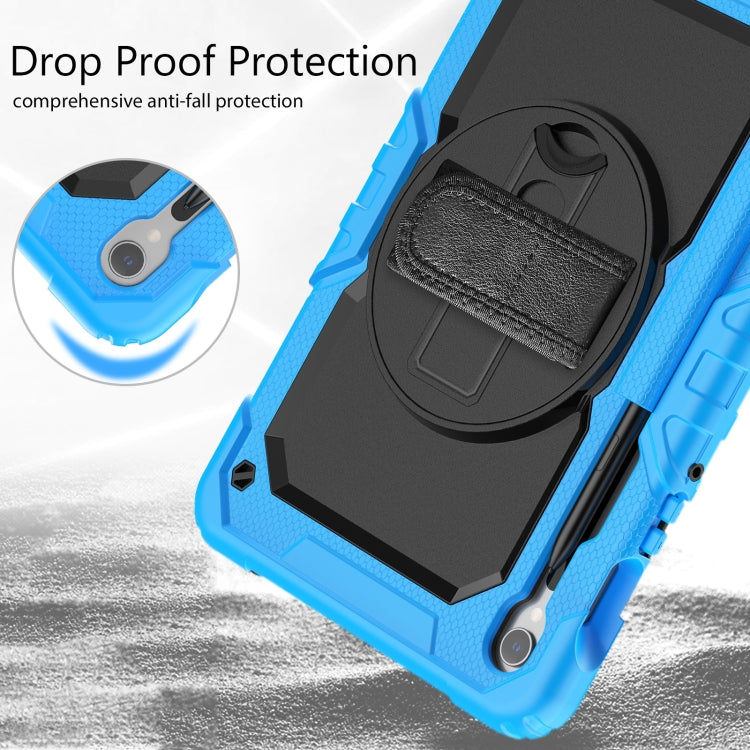 For Samsung Galaxy Tab S8 / S7 Silicone Hybrid PC Tablet Protective Case(Light Blue+Black) - Galaxy Tab S8 Cases by buy2fix | Online Shopping UK | buy2fix