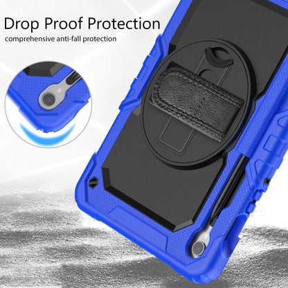 For Samsung Galaxy Tab S8 / S7 Silicone Hybrid PC Tablet Protective Case(Dark Blue+Black) - Galaxy Tab S8 Cases by buy2fix | Online Shopping UK | buy2fix