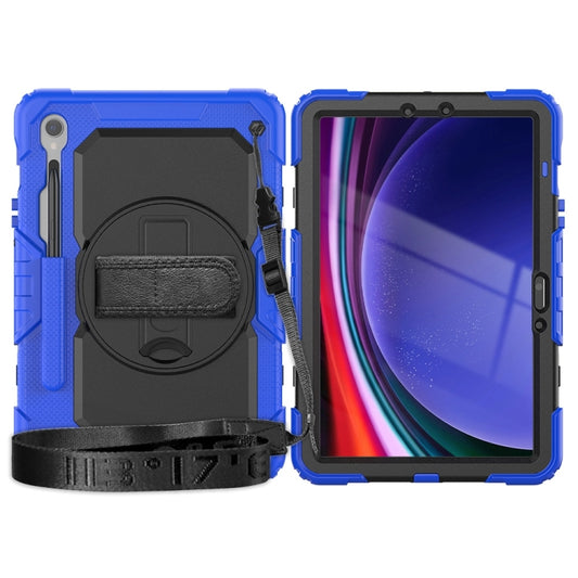 For Samsung Galaxy Tab S9 / S9 FE Silicone Hybrid PC Tablet Protective Case(Dark Blue+Black) - Galaxy Tab S9 Cases by buy2fix | Online Shopping UK | buy2fix