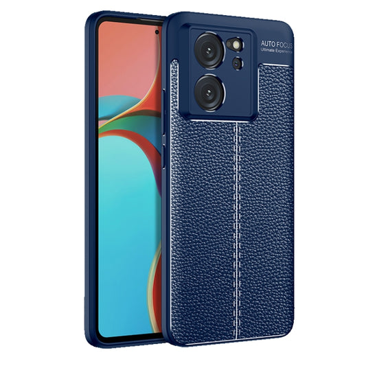 For Xiaomi Redmi K60 Ultra Litchi Texture Shockproof TPU Phone Case(Blue) - Xiaomi Cases by buy2fix | Online Shopping UK | buy2fix