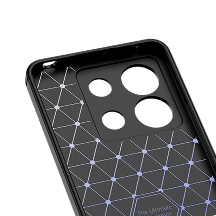 For Xiaomi Redmi Note 13 Litchi Texture Shockproof TPU Phone Case(Black) - Xiaomi Cases by buy2fix | Online Shopping UK | buy2fix