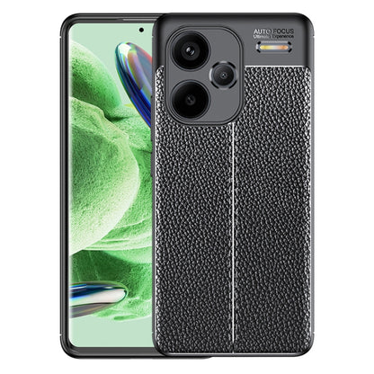 For Xiaomi Redmi Note 13 Pro+ Litchi Texture Shockproof TPU Phone Case(Black) - Xiaomi Cases by buy2fix | Online Shopping UK | buy2fix