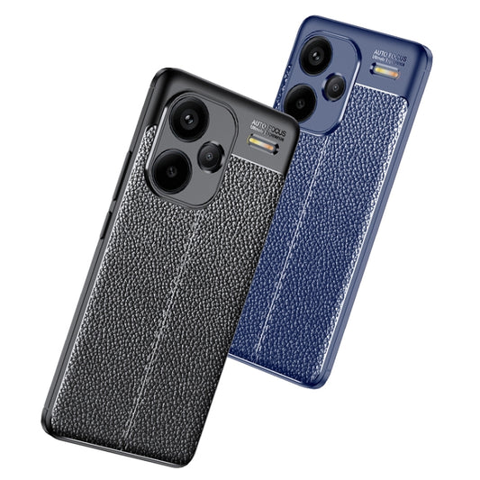 For Xiaomi Redmi Note 13 Pro+ Litchi Texture Shockproof TPU Phone Case(Black) - Xiaomi Cases by buy2fix | Online Shopping UK | buy2fix