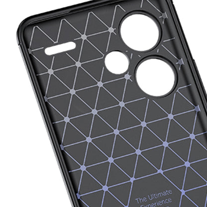 For Xiaomi Redmi Note 13 Pro+ Litchi Texture Shockproof TPU Phone Case(Black) - Xiaomi Cases by buy2fix | Online Shopping UK | buy2fix