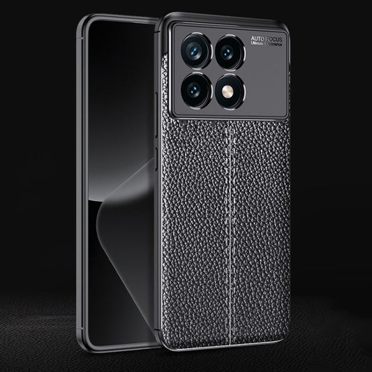 For Xiaomi Redmi K70 Pro Litchi Texture Shockproof TPU Phone Case(Black) - Xiaomi Cases by buy2fix | Online Shopping UK | buy2fix