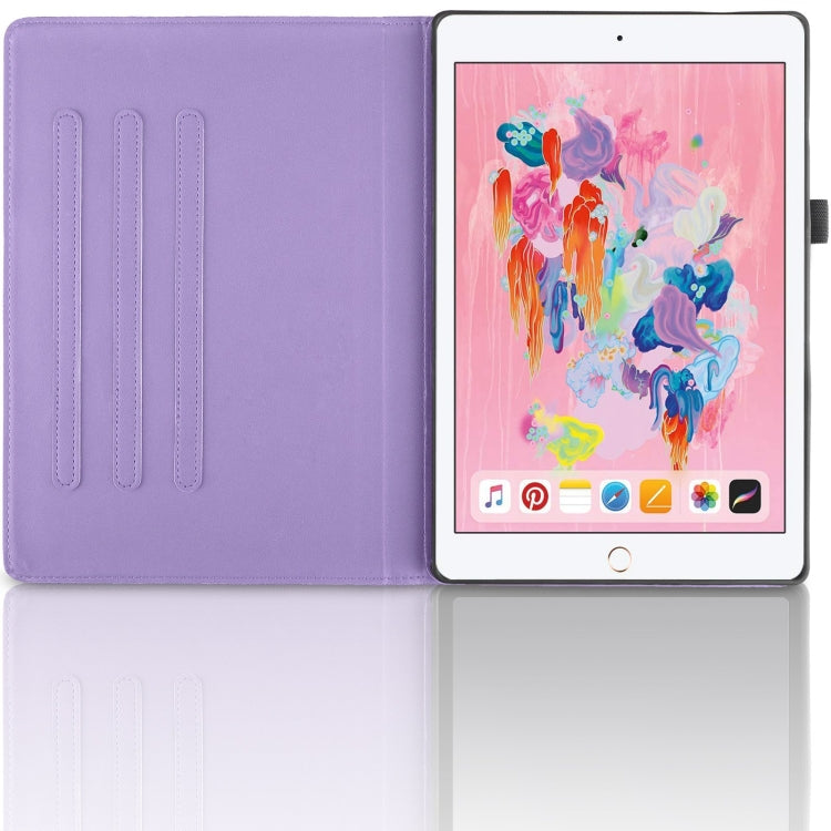 For iPad Air / Air 2 / 9.7 2017 / 2018 Tree Life Embossed Rotation Leather Smart Tablet Case(Purple) - iPad 9.7 (2018) & (2017) Cases by buy2fix | Online Shopping UK | buy2fix