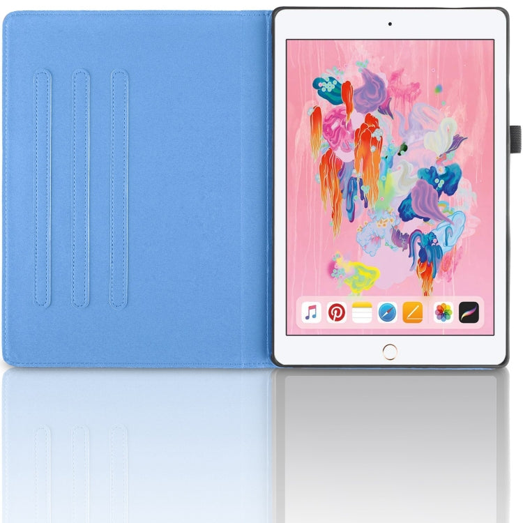 For iPad Air / Air 2 / 9.7 2017 / 2018 Tree Life Embossed Rotation Leather Smart Tablet Case(Blue) - iPad 9.7 (2018) & (2017) Cases by buy2fix | Online Shopping UK | buy2fix