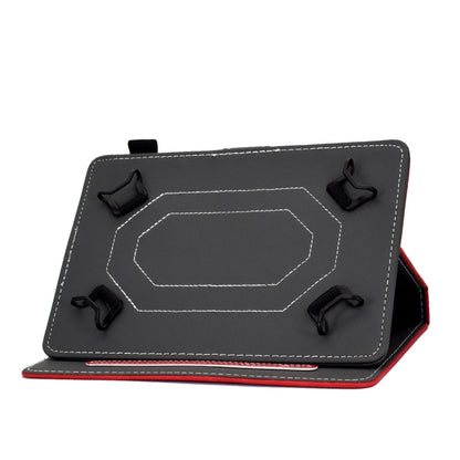 For 7 inch Tablet PC Universal Cowhide Texture Horizontal Flip Leather Case with Holder & Card Slots & Pen Slot(Red) - 7 inch by buy2fix | Online Shopping UK | buy2fix