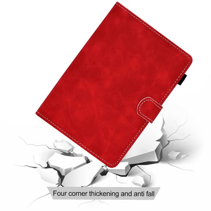 For 7 inch Tablet PC Universal Cowhide Texture Horizontal Flip Leather Case with Holder & Card Slots & Pen Slot(Red) - 7 inch by buy2fix | Online Shopping UK | buy2fix