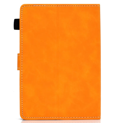 For 8 inch Tablet PC Universal Cowhide Texture Horizontal Flip Leather Case with Holder & Card Slots & Pen Slot(Khaki) - 8 inch by buy2fix | Online Shopping UK | buy2fix