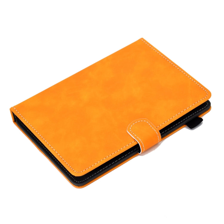 For 8 inch Tablet PC Universal Cowhide Texture Horizontal Flip Leather Case with Holder & Card Slots & Pen Slot(Khaki) - 8 inch by buy2fix | Online Shopping UK | buy2fix