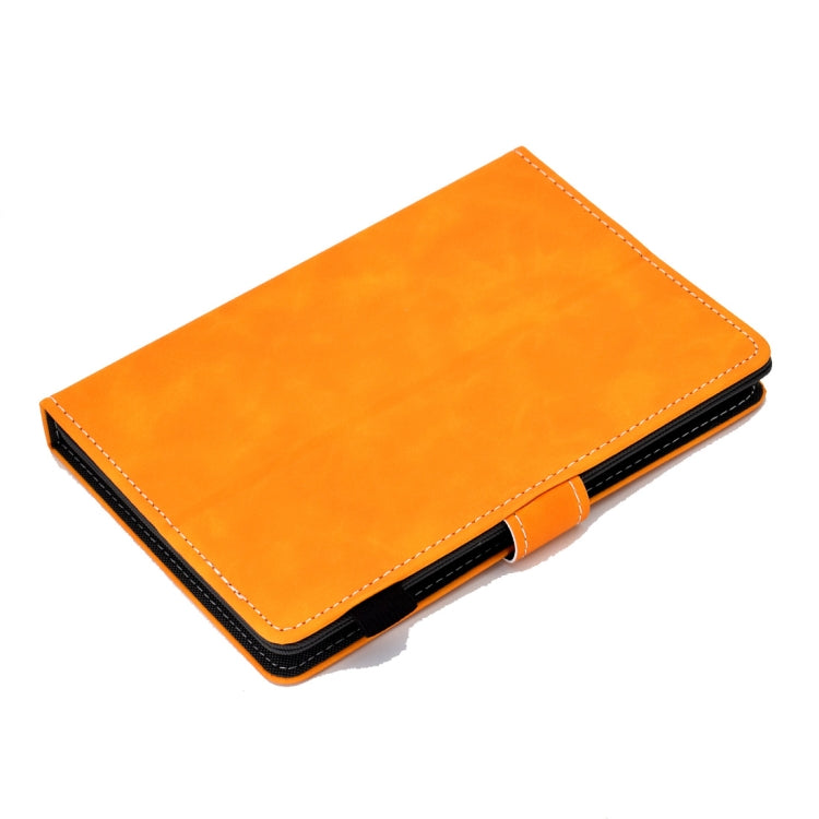 For 8 inch Tablet PC Universal Cowhide Texture Horizontal Flip Leather Case with Holder & Card Slots & Pen Slot(Khaki) - 8 inch by buy2fix | Online Shopping UK | buy2fix