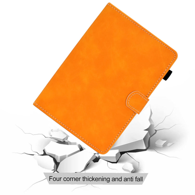For 8 inch Tablet PC Universal Cowhide Texture Horizontal Flip Leather Case with Holder & Card Slots & Pen Slot(Khaki) - 8 inch by buy2fix | Online Shopping UK | buy2fix