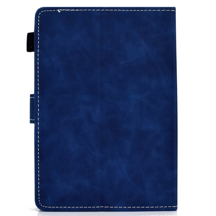 For 10 inch Tablet PC Universal Cowhide Texture Horizontal Flip Leather Case with Holder & Card Slots & Pen Slot(Blue) - 8 inch by buy2fix | Online Shopping UK | buy2fix