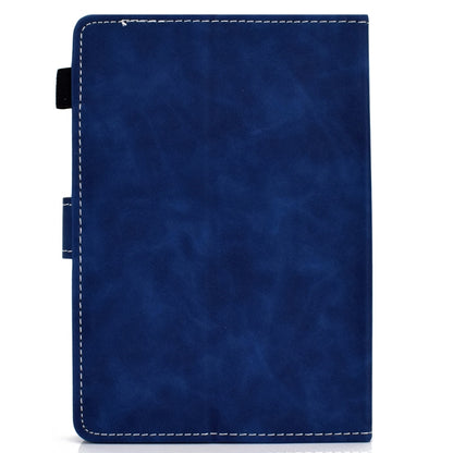 For 10 inch Tablet PC Universal Cowhide Texture Horizontal Flip Leather Case with Holder & Card Slots & Pen Slot(Blue) - 8 inch by buy2fix | Online Shopping UK | buy2fix