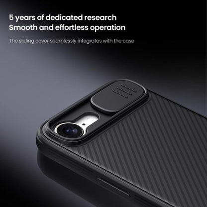 For iPhone 16e NILLKIN CamShield Pro PC Phone Case(Black) - iPhone 16e Cases by NILLKIN | Online Shopping UK | buy2fix