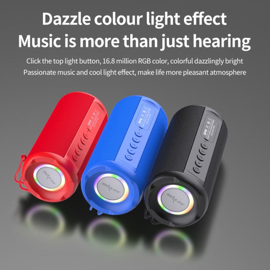 Zealot S46 TWS Portable Wireless Bluetooth Speaker with Colorful Light(Red) - Desktop Speaker by ZEALOT | Online Shopping UK | buy2fix