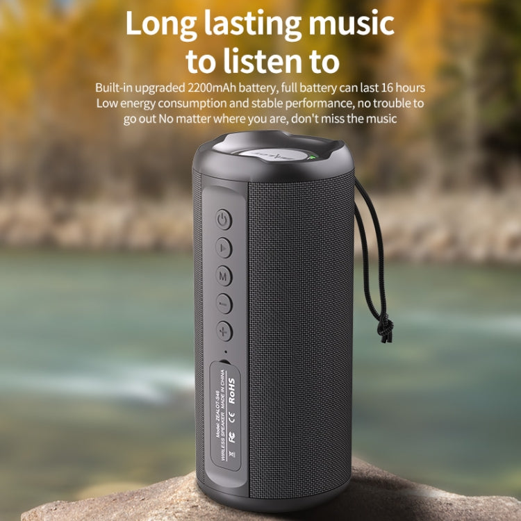 Zealot S46 TWS Portable Wireless Bluetooth Speaker with Colorful Light(Black) - Desktop Speaker by ZEALOT | Online Shopping UK | buy2fix