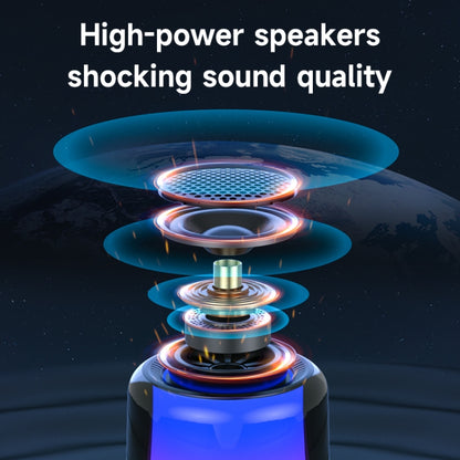 Zealot S66 Portable RGB Light Wireless Bluetooth Speaker Outdoor Subwoofer(Black) - Desktop Speaker by ZEALOT | Online Shopping UK | buy2fix