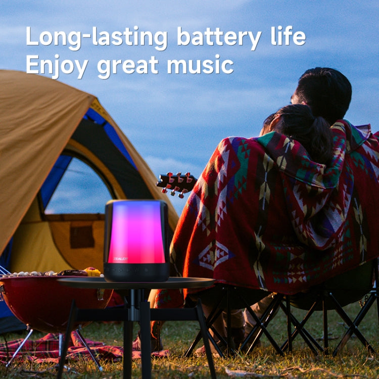 Zealot S66 Portable RGB Light Wireless Bluetooth Speaker Outdoor Subwoofer(Black) - Desktop Speaker by ZEALOT | Online Shopping UK | buy2fix