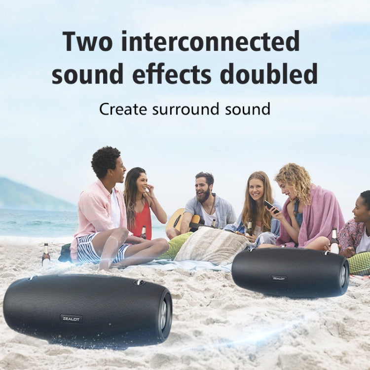 Zealot S67 60W High Power Portable Wireless Bluetooth Speaker(Black) - Desktop Speaker by ZEALOT | Online Shopping UK | buy2fix