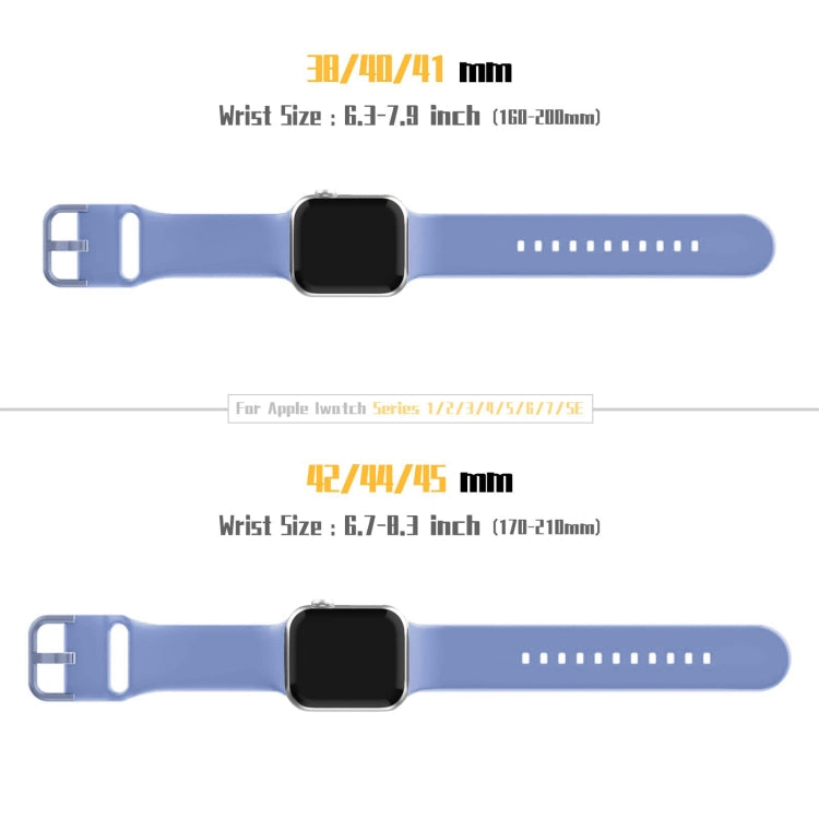For Apple Watch Series 7 41mm Pin Buckle Silicone Watch Band(Cyan Blue) by buy2fix