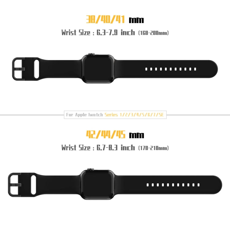 For Apple Watch Series 5 40mm Pin Buckle Silicone Watch Band(Black) by buy2fix