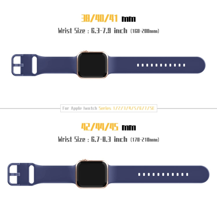 For Apple Watch Series 3 38mm Pin Buckle Silicone Watch Band(Violet Gray) by buy2fix