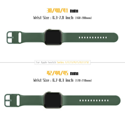 For Apple Watch Series 3 42mm Pin Buckle Silicone Watch Band(Clover) by buy2fix
