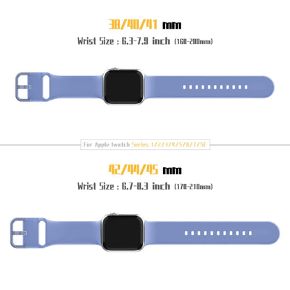 For Apple Watch Series 3 42mm Pin Buckle Silicone Watch Band(Cyan Blue) by buy2fix