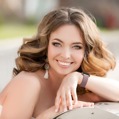 For Apple Watch Series 3 42mm Pin Buckle Silicone Watch Band(Smoked Purple) by buy2fix