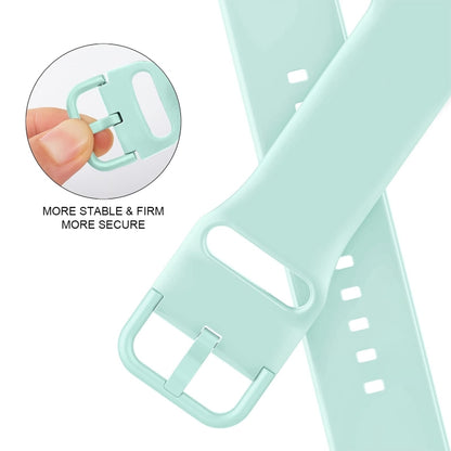 For Apple Watch Ultra 2 49mm Pin Buckle Silicone Watch Band(Mint Green) by buy2fix