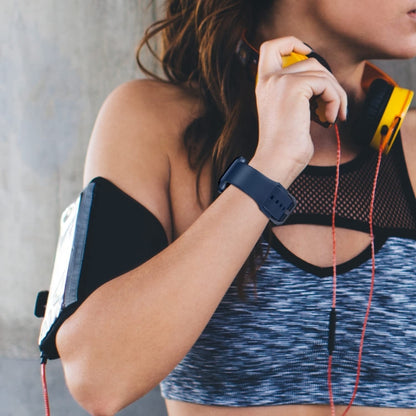 For Apple Watch SE 2023 40mm Pin Buckle Silicone Watch Band(Abyss Blue) by buy2fix