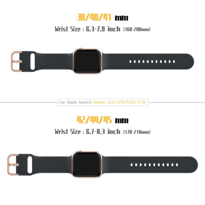 For Apple Watch SE 2023 40mm Pin Buckle Silicone Watch Band(Dark Grey) by buy2fix