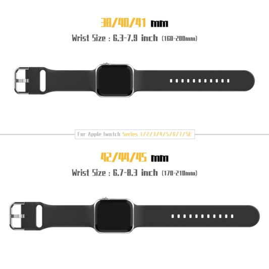 For Apple Watch Series 10 46mm Pin Buckle Silicone Watch Band(Light Grey) - Watch Bands by buy2fix | Online Shopping UK | buy2fix