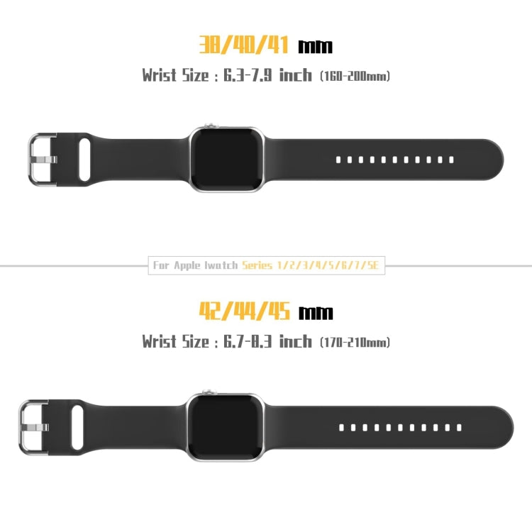 For Apple Watch Series 10 42mm Pin Buckle Silicone Watch Band(Light Grey) - Watch Bands by buy2fix | Online Shopping UK | buy2fix