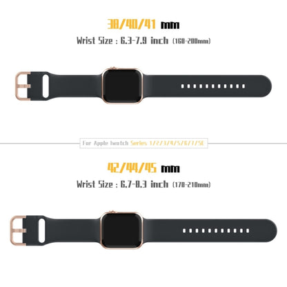For Apple Watch Series 10 42mm Pin Buckle Silicone Watch Band(Dark Grey) - Watch Bands by buy2fix | Online Shopping UK | buy2fix
