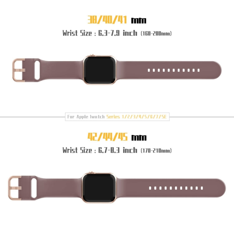 For Apple Watch Series 10 42mm Pin Buckle Silicone Watch Band(Smoked Purple) - Watch Bands by buy2fix | Online Shopping UK | buy2fix